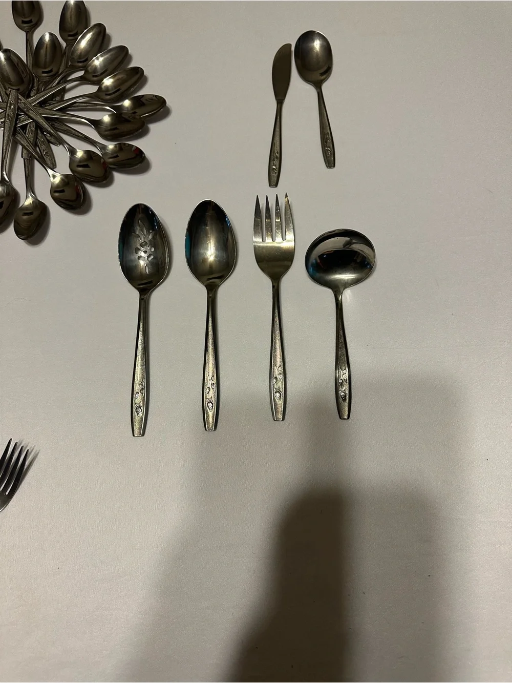 Vintage Oneida community  Stainless  steel Flatware Assortment 44 pieces.